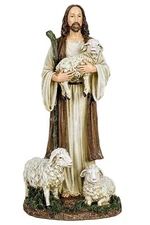 Joseph's Studio by Roman, 12" H The Good Shepherd Figurine, Religious Gifts, ...