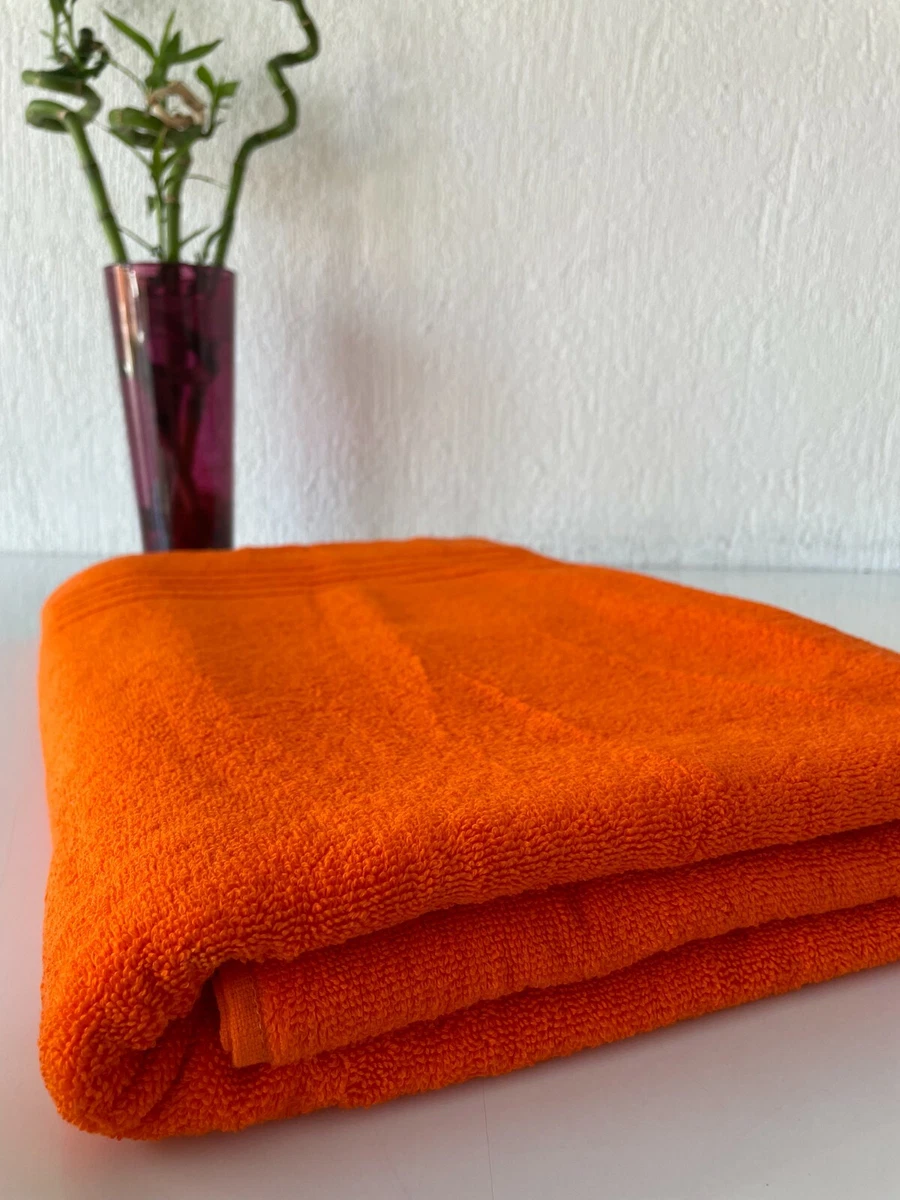 Extra Large Oversized Bath Towel 100% Cotton Turkish Towel Light Orange  40x80