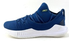 Under Armour UA Steph Curry Blue Youth Boys Lace Up Basketball Shoes Size 7Y