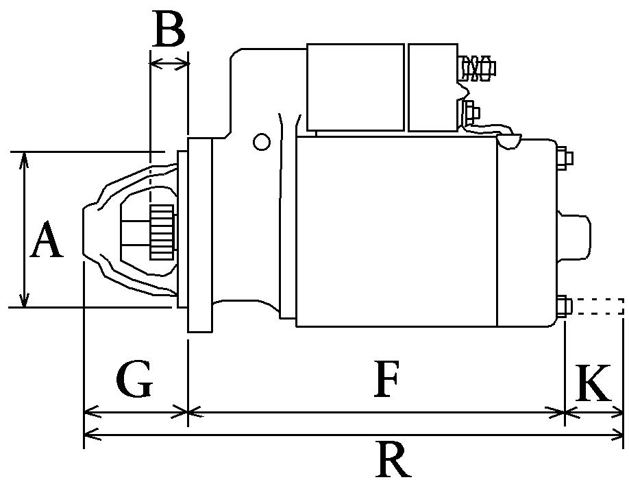 Démarreur 3.1 Kw anti panne pour remplacer le boîtier défectueux 3218674R91