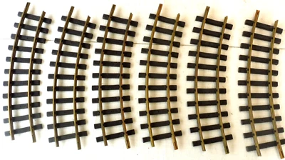 LGB - 1100 - 6 PIECES RAILS COURBES RAIL - Photo 1/3