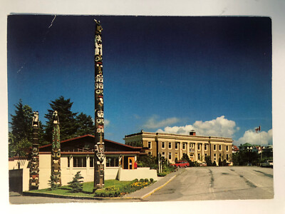 Vintage Prince Rupert British Columbia Canada Postcard Totem Poles Museum
