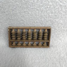 Small Vintage Brass Abacus 3 Math Decor Art Pocket