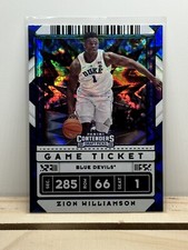 Zion Williamson 2020-21 Panini Contenders Draft Game Ticket Green Explosion #13