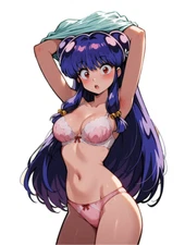 Shampoo Ranma Waifu Weatherproof Anime Sticker 6" Car Decal