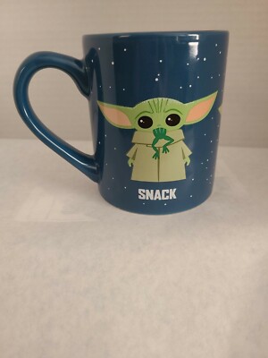 The Mandalorian The Child Snack Attack Protect 14 Oz. Mug Blue