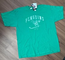 NEW Old Time Sports  Pittsburgh Penguins S/S T Shirt Mens XL Green St Patrick's