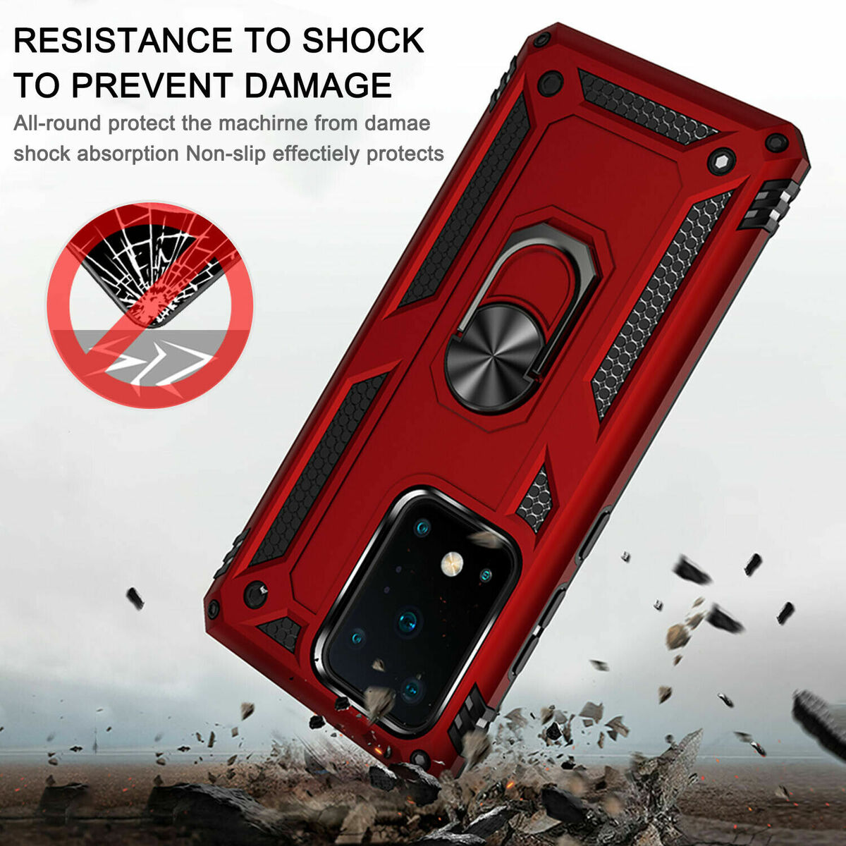 Phone Case for S23 FE Case Galaxy S23 FE 5G Phone Case Samsung S23 FE Case,  Heavy Duty Shockproof Full Body Phone Cover Built in Rotatable Magnetic  Ring Holder Kickstand , 2023