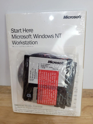 Microsoft Windows NT 4.0 Workstation 1-2 CPU Edition 3.5'' Floppy Setup Disks New