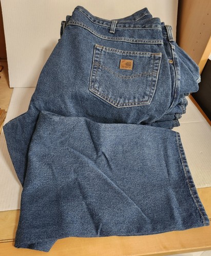 8 pares de pantalones de mezclilla azules Carhartt para hombre calce relajado pierna recta 44X32 B160 DST RN14806 - Imagen 11 de 24