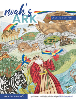 Anita Goodesign Embroidery Machine Design CD Noah's Ark Special Edition  (AA419)