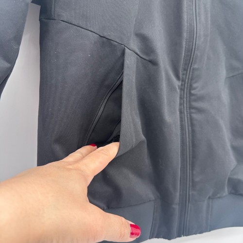 Lululemon Jacket Men XS Black Nexus Bomber Reversible Full Zip Soft Shell Puffer - Picture 3 of 14