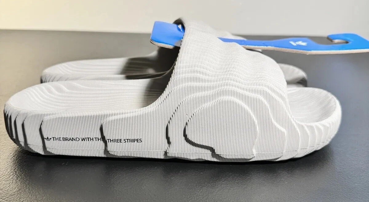 Sandali Adidas ADILETTE 22 SLIDES HQ4670 Uomo 12 (Marrone Chiaro Core)