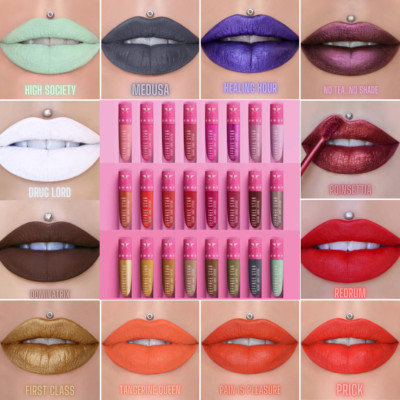 Jeffree Star Velour Liquid Lipstick Matte Metallic Bold Colorful Vegan Full Size