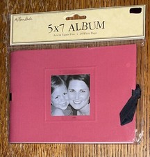 The Paper Studio Craft Etc Red Scrapbook Blank Album 5x7 Memories Photos 24 Pgs