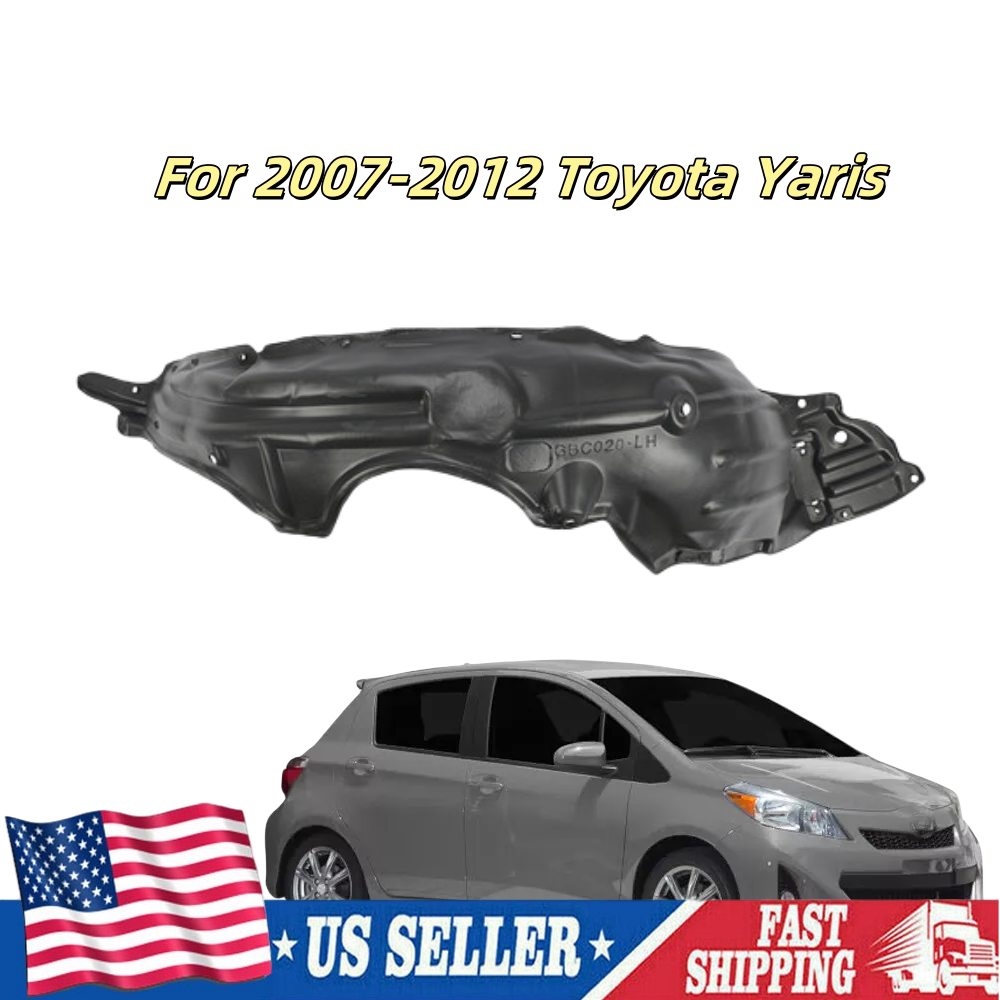 2007-2012 Toyota Yaris Left Front Driver Side Fender Liner Replacement