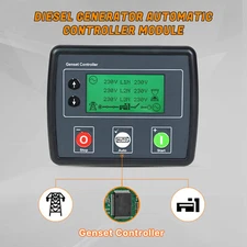 Generator Controller DSE4520 LCD Screen 3‑Phase Mains Detection Control Board US