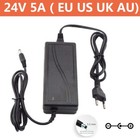 100-240V AC Transformer 24V 5A 5000ma DC Power Supply Adapter Charger LED Light