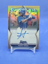 2023 Ronny Simon Bowman Chrome 1st Auto  True Gold /50 Refractor
