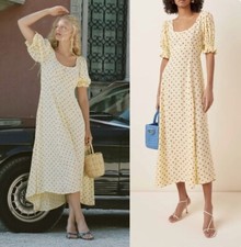 Faithfull the Brand Linnie Floral Midi Dress in Santa Maria Floral Print Sz.2