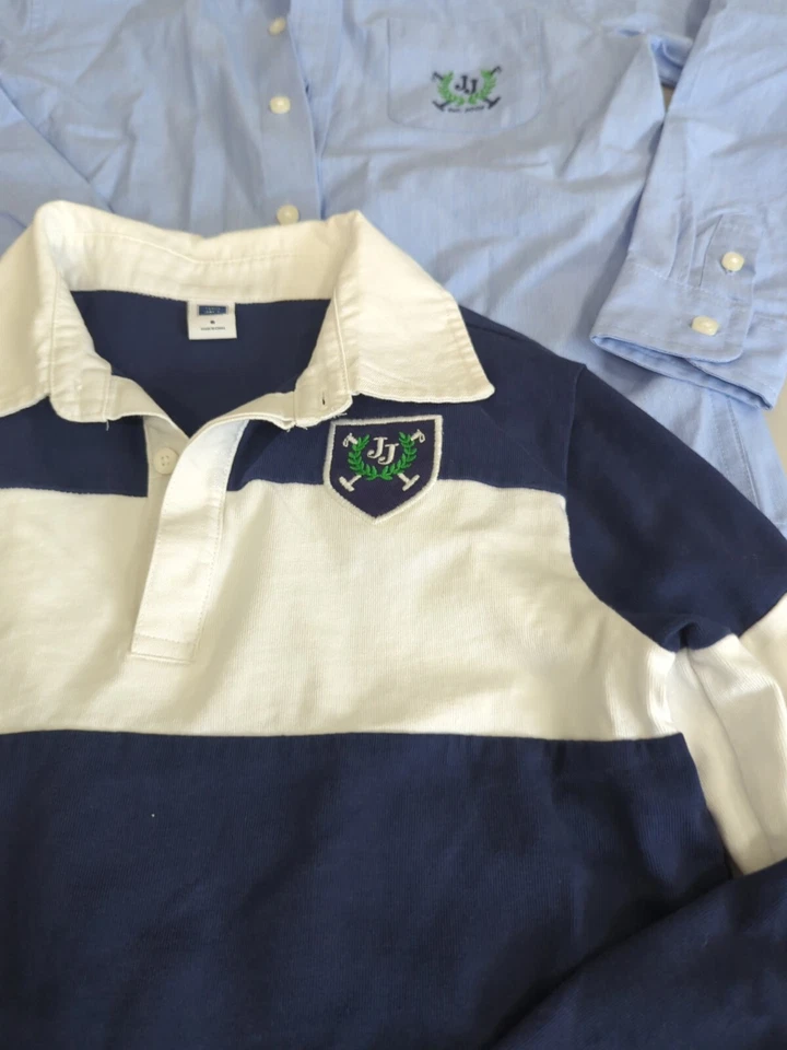 Camisa polo de rugby 2 Janie Jack masculina manga longa com botões 6 férias  - Imagem 2 de 4