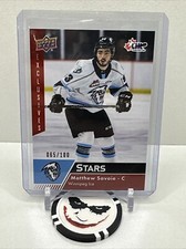 2022-23 Upper Deck CHL Hockey Matthew Savoie Stars Exclusives # 065/100