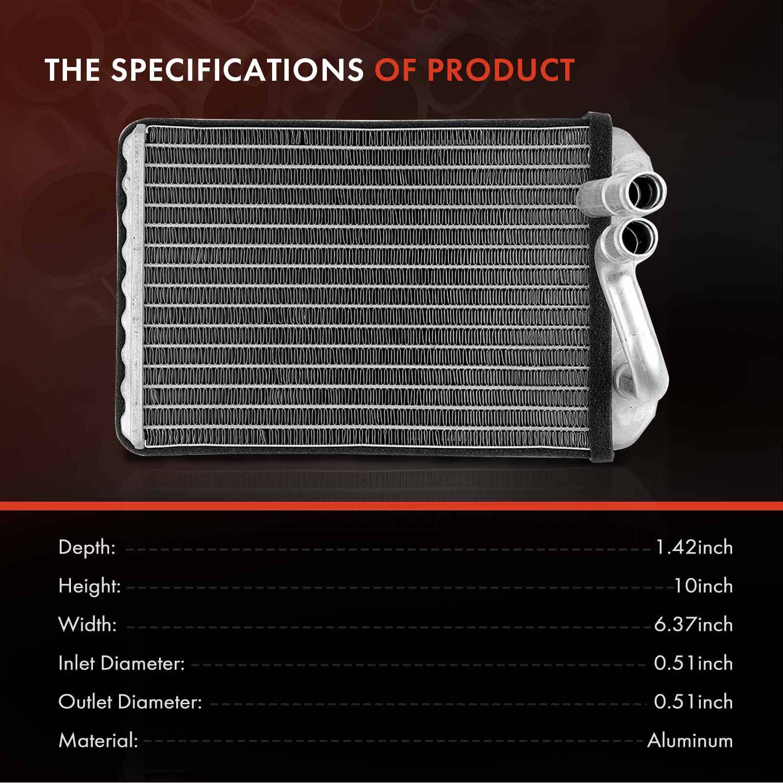 HVAC Heater Core for Toyota 19952000 2.4L 2.7L 3.4L Aluminum