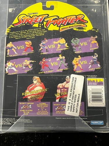 Graded Capcom Street Fighter 1994 Hasbro metal figure Sagat Vs Masters Prototype - Picture 8 of 14