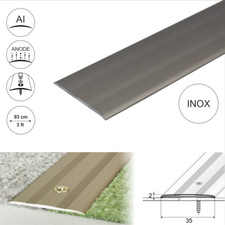 Aluminium Door Threshold Floor Trim Flat 35mm Cover Strip Bar Laminate Tile A08