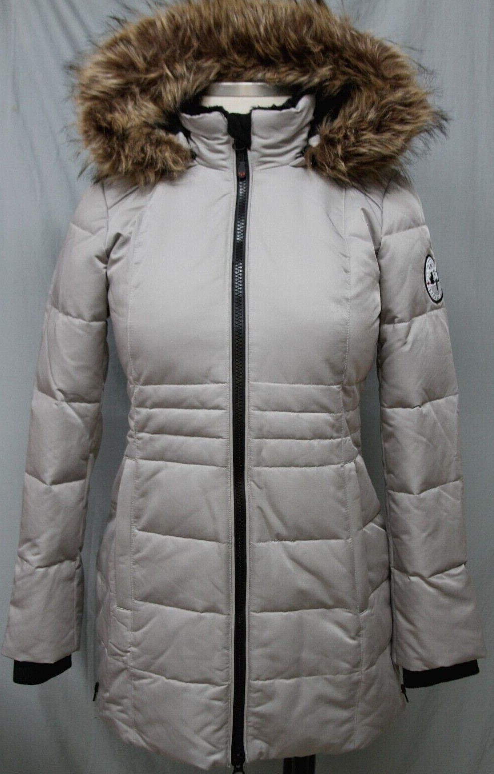 Arctic Expedition Quilted Zip Front Down Coat w/Hood PALOMA RTL172 eBay