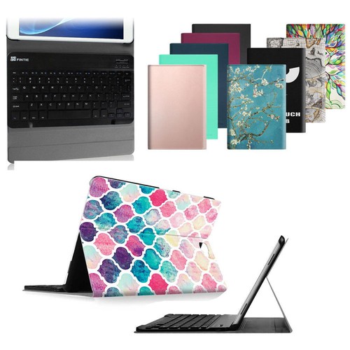 For Samsung Galaxy Tab A 10.5 /10.1 / 9.7 /8.4 Leather Case w/Bluetooth Keyboard - Picture 2 of 23