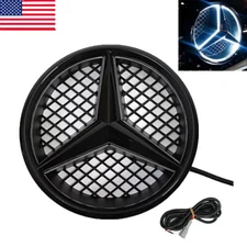 Black LED Grille Star Emblem For 2008-2013 Mercedes W204 C250 C300 Illuminated