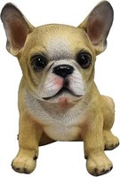 FranzöSische Bulldogge Tierfigur Sitzend Hunde Figur Bulldogge Gartenfigur