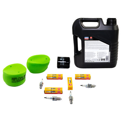 Pack Entretien Moto Kawasaki VN 750 A (1986-1995) - 2 Filtres à Air HFA2709 + Filtre à Huile SM134 + 4 Bougies NGK DPR7EA-9
