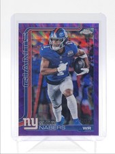 MALIK NABERS 2025 TOPPS CHROME PURPLE WAVE GIANTS /75 Q6383