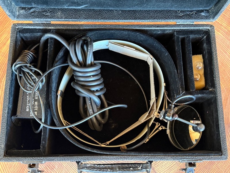 Vintage LAMPERT-STORZ Medical Headlamp with Case.