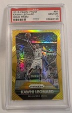 2015-16 PANINI PRIZM KAWHI LEONARD PRIZMS GOLD /10 🌟 PSA 10 GEM MINT 《 POP 1 》