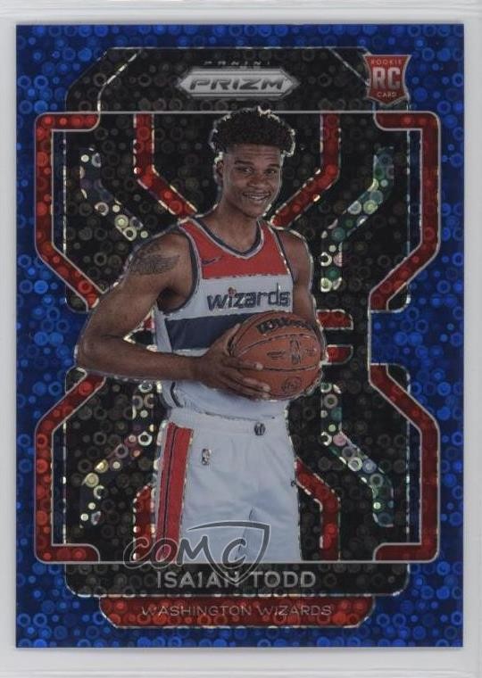 2021-22 Panini Prizm Fast Break Blue Prizm /150 Isaiah Todd #299 Rookie RC