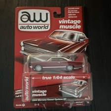 Auto World Vintage Muscle 1966 Mercury Comet Cyclone Gt Maroon 164 Diecast