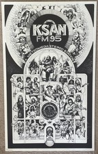 KSAN 95 FM San Francisco  Vintage Staff Radio Norman Orr Poster