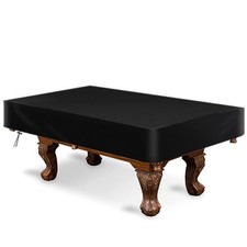 Pool Table Cover 8 Feet Heavy Duty Oxford Cloth Billiard Table Waterproof Black