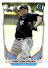 2014 Bowman Draft Jonathan Holder #CDP88 Chrome Refractors New York Yankees 16N
