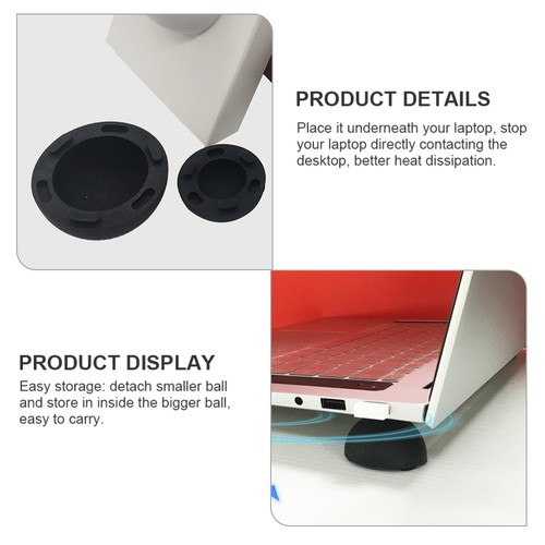 4 Pcs Wärmedissipationskugelmatte Laptop-Kühlkissen Laptopständer - Photo 8/12