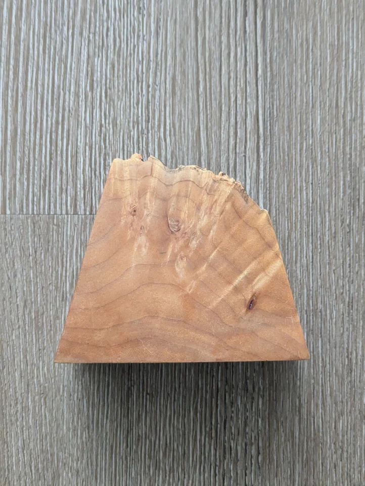 Reloj de Mesa Escritorio Cuarzo Madera Burl Estabilizado - Necesita Batería Nueva Foto 2 de 3