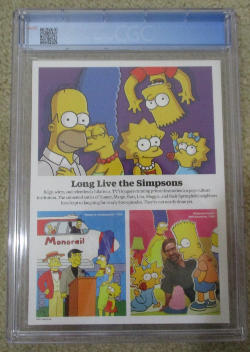 TIME MAGAZINE THE SIMPSONS SPECIAL EDITION 2025 CGC 9.8 HOMER