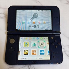 New Nintendo 3DS XL LL Metallic Blue Console Japan Tested