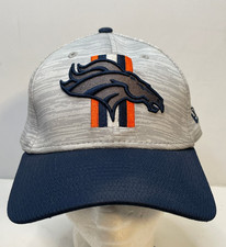 NFL Denver Broncos hat cap adult medium large New Era 39Thirty fitted gray
