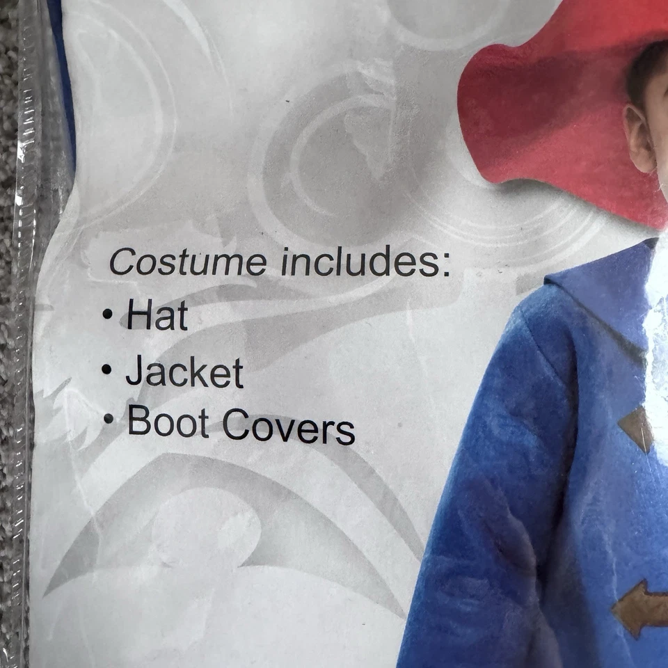 Blue Coat Red Hat Red Boots Bear Toddler Halloween Dress Up Theater Costume - Image 3 of 4