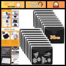 36 Pcs Magnetic Sheets Bags for Die Storage, Stamp Card Making, 0.8mm Thick