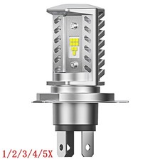 Motorcycle 9003 H4 LED Headlight Bulb HB2 HS1 P43t 6500K 1600LM Hi/Low Beam 2/4X